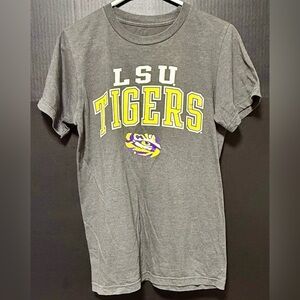 🪅Fanatics Gray LSU Tigers College Logo T-shirt